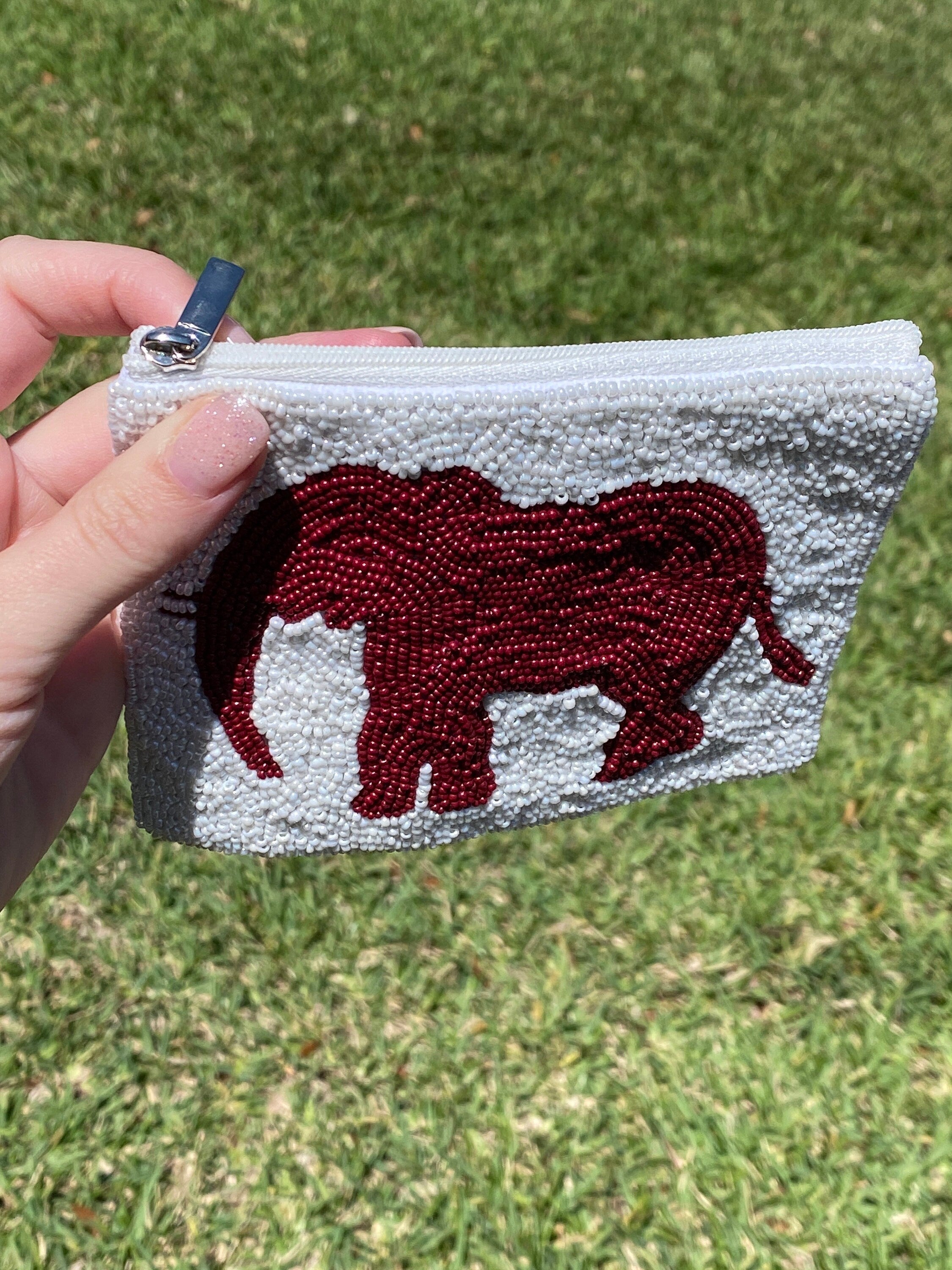 Alabama Crimson Elephant Coin Purse